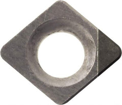 Kyocera - CCMW21.51 Grade KBN525 CBN Turning Insert - Uncoated, 80° Diamond, 1/4" Inscr Circle, 3/32" Thick, 1/64" Corner Radius - Benchmark Tooling