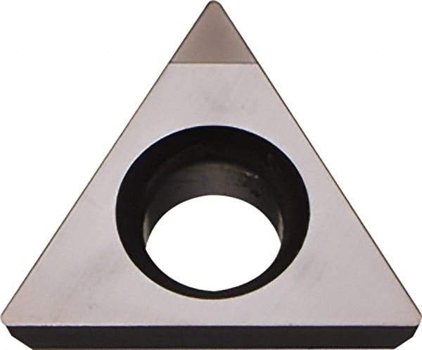 Kyocera - TPGB221 Grade KPD001 Polycrystalline Diamond (PCD) Turning Insert - Uncoated, 60° Triangle, 1/4" Inscr Circle, 1/8" Thick, 1/64" Corner Radius - Benchmark Tooling