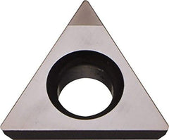 Kyocera - TPGB1.51.51 Grade KBN25M CBN Turning Insert - Megacoat Finish, 60° Triangle, 3/16" Inscr Circle, 3/32" Thick, 1/64" Corner Radius - Benchmark Tooling