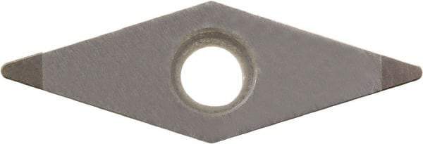 Kyocera - VBGW331 Grade KBN05M CBN Turning Insert - Megacoat Finish, 35° Diamond, 3/8" Inscr Circle, 3/16" Thick, 1/64" Corner Radius - Benchmark Tooling