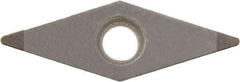 Kyocera - VBGW221 Grade KBN05M CBN Turning Insert - Megacoat Finish, 35° Diamond, 1/4" Inscr Circle, 1/8" Thick, 1/64" Corner Radius - Benchmark Tooling