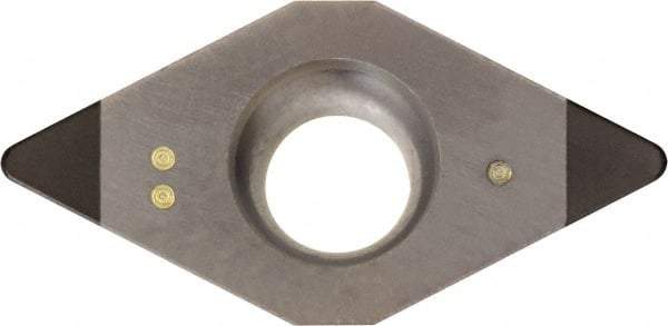 Kyocera - DCMW32.53 Grade KBN05M CBN Turning Insert - Megacoat Finish, 55° Diamond, 3/8" Inscr Circle, 5/32" Thick, 3/64" Corner Radius - Benchmark Tooling