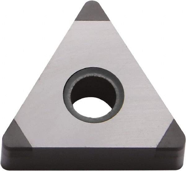Kyocera - TNGA331 F Grade KBN570 CBN Turning Insert - Uncoated, 60° Triangle, 3/8" Inscr Circle, 3/16" Thick, 1/64" Corner Radius - Benchmark Tooling
