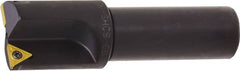 Kyocera - 0.755 Inch Diameter, Interchangeable Pilot, Weldon Flat 3/4 Inch Shank Diameter, 2 Inserts, Indexable Counterbore - 3-1/4 Inch Overall Length, TCMT 18151 Insert - Benchmark Tooling