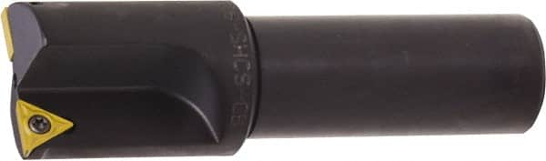 Kyocera - 0.676 Inch Diameter, Interchangeable Pilot, Weldon Flat 3/4 Inch Shank Diameter, 1 Insert, Indexable Counterbore - 2.9 Inch Overall Length, TCMT 18151 Insert - Benchmark Tooling