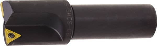 Kyocera - 0.797 Inch Diameter, Interchangeable Pilot, Weldon Flat 3/4 Inch Shank Diameter, 2 Inserts, Indexable Counterbore - 3-1/4 Inch Overall Length, TCMT 18151 Insert - Benchmark Tooling