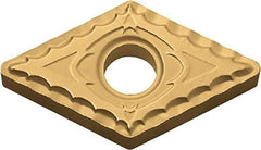 Kyocera - DNMG432 XQ Grade TN60 Cermet Turning Insert - Uncoated, 55° Diamond, 1/2" Inscr Circle, 3/16" Thick, 1/32" Corner Radius - Benchmark Tooling