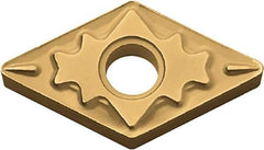 Kyocera - DNMG441 HQ Grade CA510 Carbide Turning Insert - TiCN/Al2O3/TiN Finish, 55° Diamond, 1/2" Inscr Circle, 1/4" Thick, 1/64" Corner Radius - Benchmark Tooling