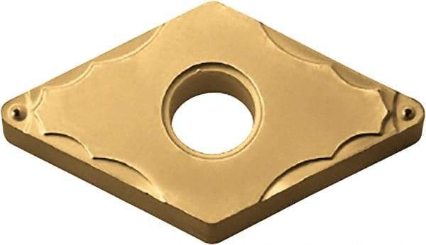 Kyocera - DNMG331 GP Grade CA515 Carbide Turning Insert - TiCN/Al2O3/TiN Finish, 55° Diamond, 3/8" Inscr Circle, 3/16" Thick, 1/64" Corner Radius - Benchmark Tooling