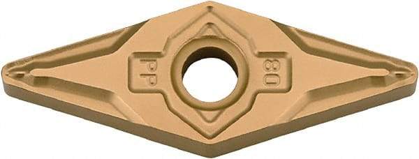 Kyocera - VNMG332 PP Grade PV720 Cermet Turning Insert - TiCN (Megacoat Nano) Finish, 35° Diamond, 3/8" Inscr Circle, 3/16" Thick, 1/32" Corner Radius - Benchmark Tooling