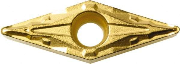 Kyocera - VBMT222 PP Grade PR1225 Carbide Turning Insert - Megacoat Finish, 35° Diamond, 1/4" Inscr Circle, 1/8" Thick, 1/32" Corner Radius - Benchmark Tooling