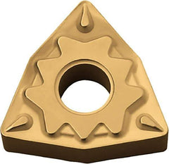 Kyocera - WNMG331 HQ Grade TN620 Cermet Turning Insert - Uncoated, 80° Trigon, 3/8" Inscr Circle, 3/16" Thick, 1/64" Corner Radius - Benchmark Tooling