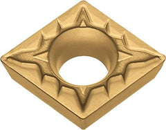Kyocera - CPMT2.51.51 XP Grade PV720 Cermet Turning Insert - TiCN (Megacoat Nano) Finish, 80° Diamond, 5/16" Inscr Circle, 3/32" Thick, 1/64" Corner Radius - Benchmark Tooling