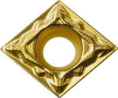 Kyocera - CPMT322 PP Grade CA515 Carbide Turning Insert - TiCN/Al2O3/TiN Finish, 80° Diamond, 3/8" Inscr Circle, 1/8" Thick, 1/32" Corner Radius - Benchmark Tooling