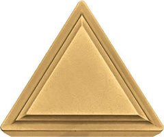Kyocera - TPMR321 Grade TN60 Cermet Turning Insert - Uncoated, 60° Triangle, 3/8" Inscr Circle, 1/8" Thick, 1/64" Corner Radius - Benchmark Tooling