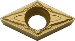 Kyocera - DCMT21.51 PP Grade CA515 Carbide Turning Insert - TiCN/Al2O3/TiN Finish, 55° Diamond, 1/4" Inscr Circle, 3/32" Thick, 1/64" Corner Radius - Benchmark Tooling