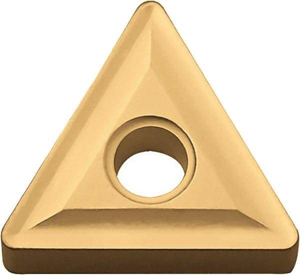 Kyocera - TNMG432 Grade CA525 Carbide Turning Insert - TiCN/Al2O3/TiN Finish, 60° Triangle, 1/2" Inscr Circle, 3/16" Thick, 1/32" Corner Radius - Benchmark Tooling