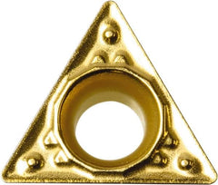 Kyocera - TPMT1.81.50.5 HQ Grade PV720 Cermet Turning Insert - TiCN (Megacoat Nano) Finish, 60° Triangle, 7/32" Inscr Circle, 3/32" Thick, 0.008" Corner Radius - Benchmark Tooling