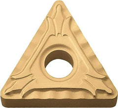 Kyocera - TNMG331 XP Grade PV720 Cermet Turning Insert - TiCN (Megacoat Nano) Finish, 60° Triangle, 3/8" Inscr Circle, 3/16" Thick, 1/64" Corner Radius - Benchmark Tooling