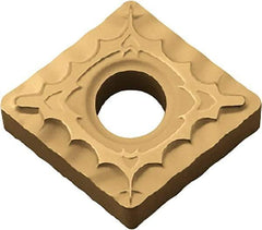 Kyocera - CNMG431 XQ Grade PV720 Cermet Turning Insert - TiCN (Megacoat Nano) Finish, 80° Diamond, 1/2" Inscr Circle, 3/16" Thick, 1/64" Corner Radius - Benchmark Tooling