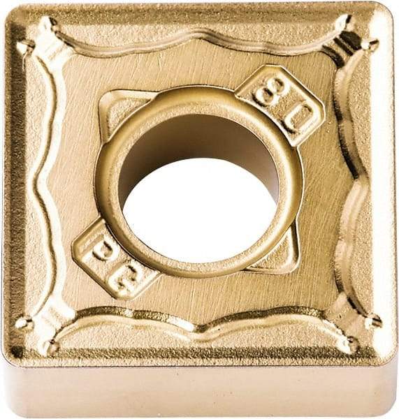 Kyocera - SNMG432 PG Grade PR1535 Carbide Turning Insert - Megacoat Nano Finish, 90° Square, 1/2" Inscr Circle, 3/16" Thick, 1/32" Corner Radius - Benchmark Tooling