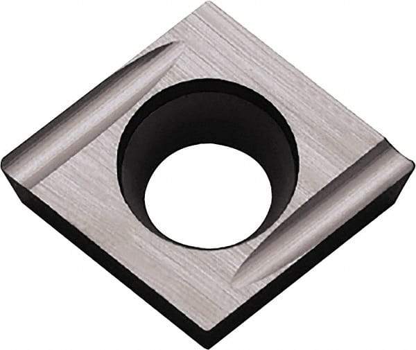Kyocera - CCET32.50.5 U Grade PV720 Cermet Turning Insert - TiCN (Megacoat Nano) Finish, 80° Diamond, 3/8" Inscr Circle, 5/32" Thick, 0.008" Corner Radius - Benchmark Tooling