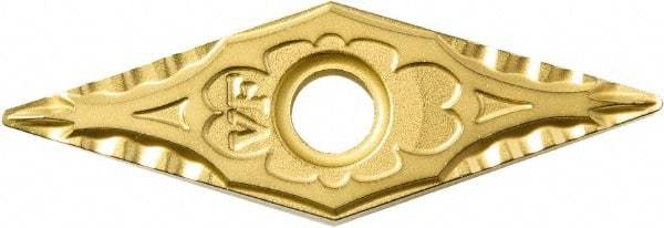 Kyocera - VNMG331 VF Grade CA515 Carbide Turning Insert - TiCN/Al2O3/TiN Finish, 35° Diamond, 3/8" Inscr Circle, 3/16" Thick, 1/64" Corner Radius - Benchmark Tooling