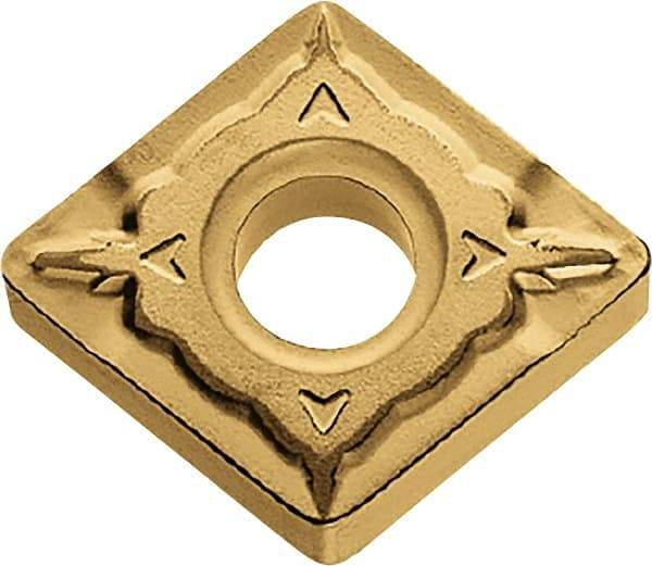 Kyocera - CNMG432 WQ Grade PV720 Cermet Turning Insert - TiCN (Megacoat Nano) Finish, 80° Diamond, 1/2" Inscr Circle, 3/16" Thick, 1/32" Corner Radius - Benchmark Tooling