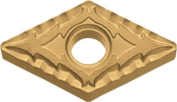 Kyocera - DNMG432 CQ Grade PV720 Cermet Turning Insert - TiCN (Megacoat Nano) Finish, 55° Diamond, 1/2" Inscr Circle, 3/16" Thick, 1/32" Corner Radius - Benchmark Tooling