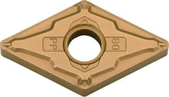 Kyocera - DNMG4405 PP Grade CA525 Carbide Turning Insert - TiCN/Al2O3/TiN Finish, 55° Diamond, 1/2" Inscr Circle, 1/4" Thick, 0.008" Corner Radius - Benchmark Tooling