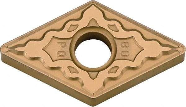Kyocera - DNMG432 PQ Grade TN620 Cermet Turning Insert - Uncoated, 55° Diamond, 1/2" Inscr Circle, 3/16" Thick, 1/32" Corner Radius - Benchmark Tooling