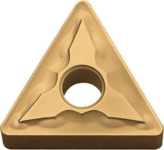 Kyocera - TNMG231 GS Grade CA525 Carbide Turning Insert - TiCN/Al2O3/TiN Finish, 60° Triangle, 1/4" Inscr Circle, 3/16" Thick, 1/64" Corner Radius - Benchmark Tooling