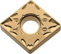 Kyocera - CNMG432 PT Grade CA525 Carbide Turning Insert - TiCN/Al2O3/TiN Finish, 80° Diamond, 1/2" Inscr Circle, 3/16" Thick, 1/32" Corner Radius - Benchmark Tooling