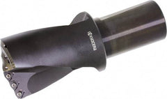 Kyocera - 2-3/4" Max Drill Depth, 2-5/8" Diam, Indexable Insert Drill - 4 Inserts, 2" Shank Diam, Whistle Notch Shank - Benchmark Tooling