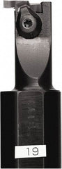 Kyocera - GIV, Internal, Right Hand, 2.2mm Max Depth of Cut, 0.031 to 0.122" Groove Width, Indexable Grooving Tool Holder - GV.. 020A Insert Compatibility, 15mm Shank Width, 175mm OAL - Benchmark Tooling
