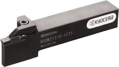 Kyocera - KGD, External, Left Hand, 5.9944mm Max Depth of Cut, 1.9812 to 3mm Groove Width, Indexable Grooving Tool Holder - Multiple Insert Compatibility, 16mm Shank Height, 16mm Shank Width, 100mm OAL - Benchmark Tooling