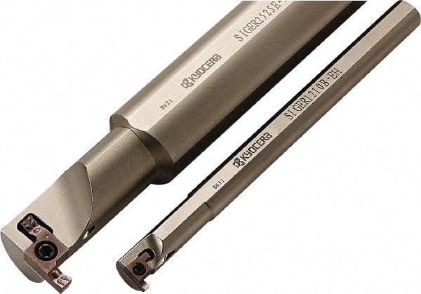 Kyocera - Sige, Internal, Left Hand, 6.5mm Max Depth of Cut, 0.039 to 0.197" Groove Width, Indexable Grooving Tool Holder - Multiple Insert Compatibility, 30.4mm Shank Width, 220mm OAL, Through Coolant - Benchmark Tooling