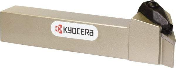 Kyocera - DVPN, Left Hand Cut, 117.50° Lead Angle, 25mm Shank Height x 25mm Shank Width, Negative Rake Indexable Turning Toolholder - 150mm OAL, VN.. 33 Insert Compatibility, Series DVPN - Benchmark Tooling