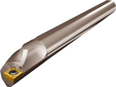Kyocera - 12mm Min Bore Diam, 140mm OAL, 10mm Shank Diam, A/S-SCLC-AE Indexable Boring Bar - 20mm Max Bore Depth, CCGT 215.., CCGW 215.., CCMT 215.., CCMW 215.. Insert, Screw Holding Method - Benchmark Tooling