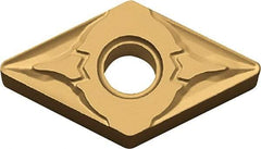 Kyocera - DNMG432 GT Grade CA525 Carbide Turning Insert - TiCN/Al2O3/TiN Finish, 55° Diamond, 1/2" Inscr Circle, 3/16" Thick, 1/32" Corner Radius - Benchmark Tooling