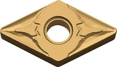 Kyocera - DNMG432 GT Grade CA530 Carbide Turning Insert - TiCN/Al2O3/TiN Finish, 55° Diamond, 1/2" Inscr Circle, 3/16" Thick, 1/32" Corner Radius - Benchmark Tooling