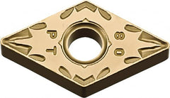 Kyocera - DNMG443 PT Grade CA510 Carbide Turning Insert - TiCN/Al2O3/TiN Finish, 55° Diamond, 1/2" Inscr Circle, 1/4" Thick, 3/64" Corner Radius - Benchmark Tooling