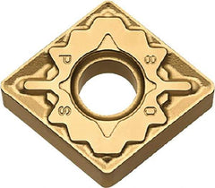 Kyocera - CNMG432 PS Grade CA515 Carbide Turning Insert - TiCN/Al2O3/TiN Finish, 80° Diamond, 1/2" Inscr Circle, 3/16" Thick, 1/32" Corner Radius - Benchmark Tooling