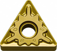 Kyocera - TNMG431 PS Grade CA510 Carbide Turning Insert - TiCN/Al2O3/TiN Finish, 60° Triangle, 1/2" Inscr Circle, 3/16" Thick, 1/64" Corner Radius - Benchmark Tooling