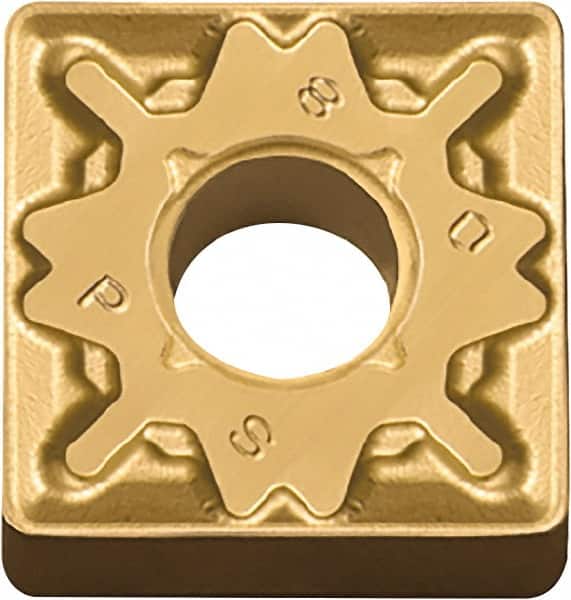 Kyocera - SNMG433 PS Grade CA525 Carbide Turning Insert - TiCN/Al2O3/TiN Finish, 90° Square, 1/2" Inscr Circle, 3/16" Thick, 3/64" Corner Radius - Benchmark Tooling