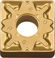 Kyocera - SNMG433 PS Grade CA525 Carbide Turning Insert - TiCN/Al2O3/TiN Finish, 90° Square, 1/2" Inscr Circle, 3/16" Thick, 3/64" Corner Radius - Benchmark Tooling