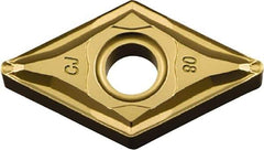Kyocera - DNMG442 CJ Grade CA515 Carbide Turning Insert - TiCN/Al2O3/TiN Finish, 55° Diamond, 1/2" Inscr Circle, 1/4" Thick, 1/32" Corner Radius - Benchmark Tooling