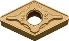 Kyocera - DNMG443 PH Grade CA530 Carbide Turning Insert - TiCN/Al2O3/TiN Finish, 55° Diamond, 1/2" Inscr Circle, 1/4" Thick, 3/64" Corner Radius - Benchmark Tooling