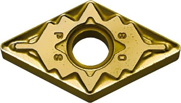 Kyocera - DNMG431 PS Grade CA530 Carbide Turning Insert - TiCN/Al2O3/TiN Finish, 55° Diamond, 1/2" Inscr Circle, 3/16" Thick, 1/64" Corner Radius - Benchmark Tooling