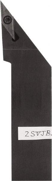 Kyocera - SVJB, Left Hand Cut, 93° Lead Angle, 12mm Shank Height x 12mm Shank Width, Neutral Rake Indexable Turning Toolholder - 120mm OAL, VB.. 22.., VC.. 22.. Insert Compatibility, Series SVJB - Benchmark Tooling